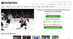 Desktop Screenshot of iconsportswire.com