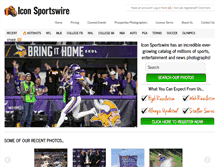Tablet Screenshot of iconsportswire.com